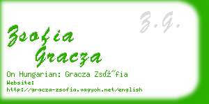 zsofia gracza business card